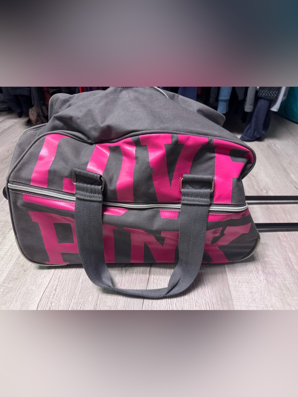 PINK Victoria Secret Roller Suit Case